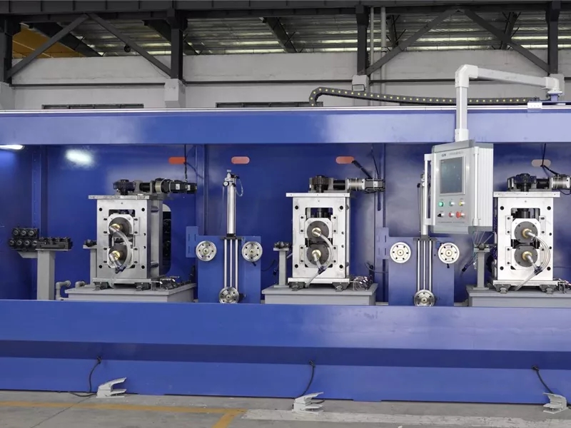 Cal é o principio de funcionamento de Two High Rolling Machine